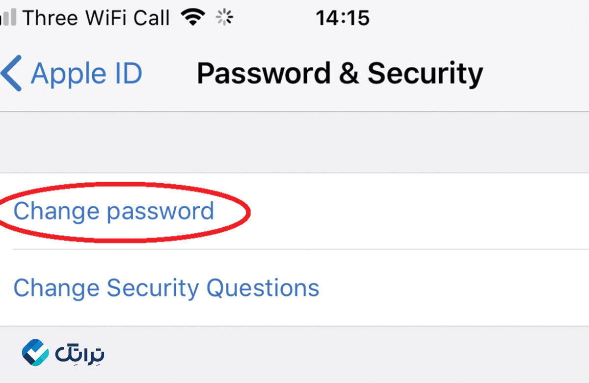 عوض کردن رمز اپل آیدی