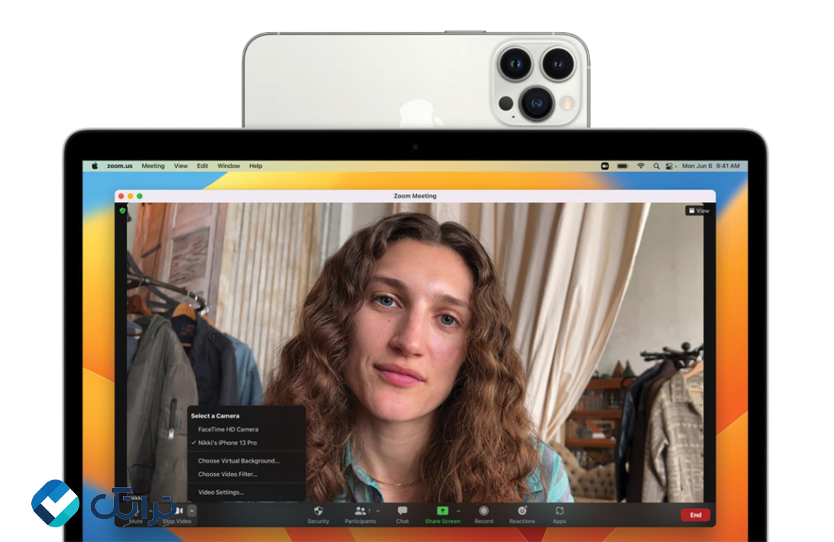 دوربین آیفون برای ویدئوکنفرانس