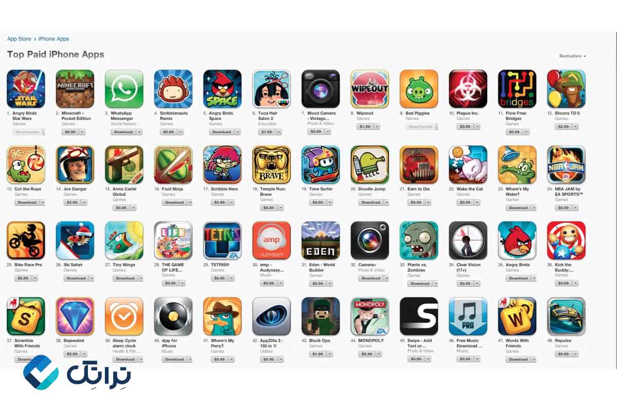 اپلیکیشن های بازی